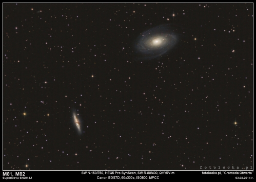 M81 M82 SN2014J-1